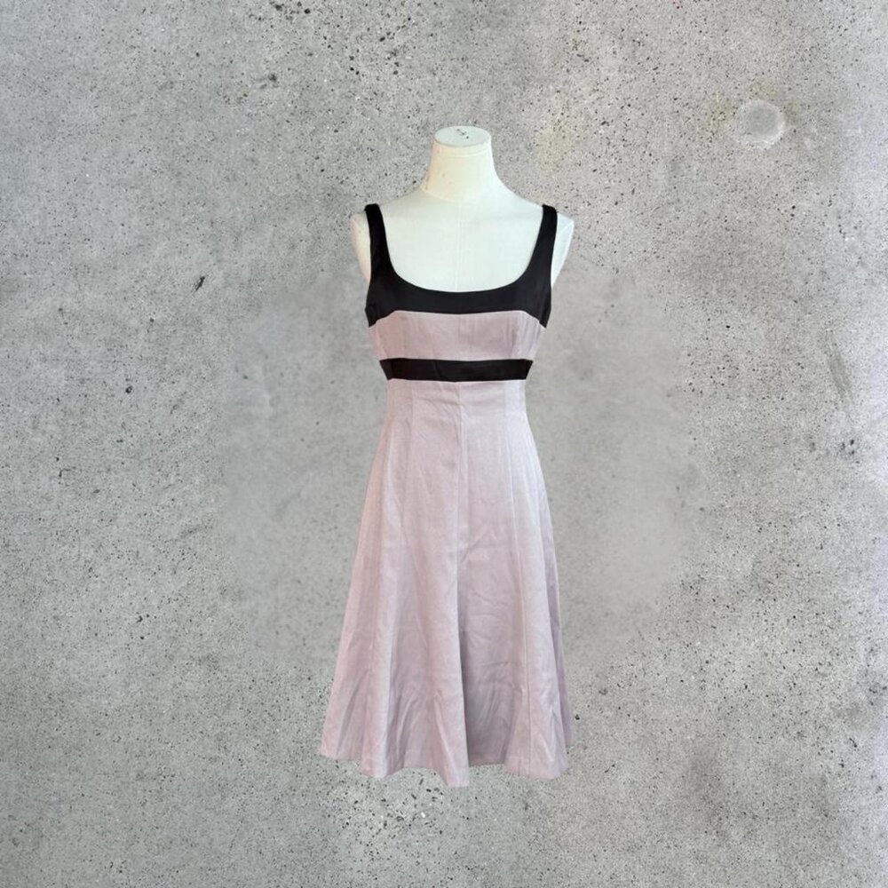 2000s grey and black dress